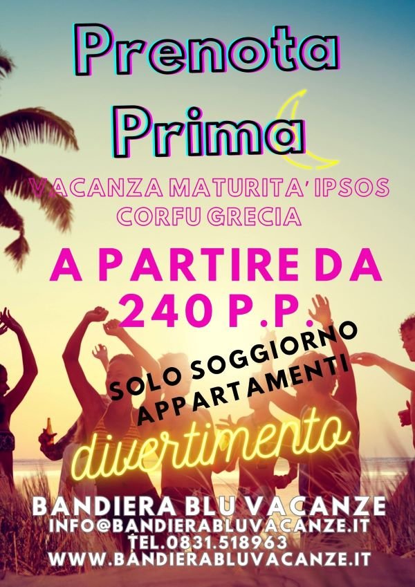 prenota prima Ipsos Corfu