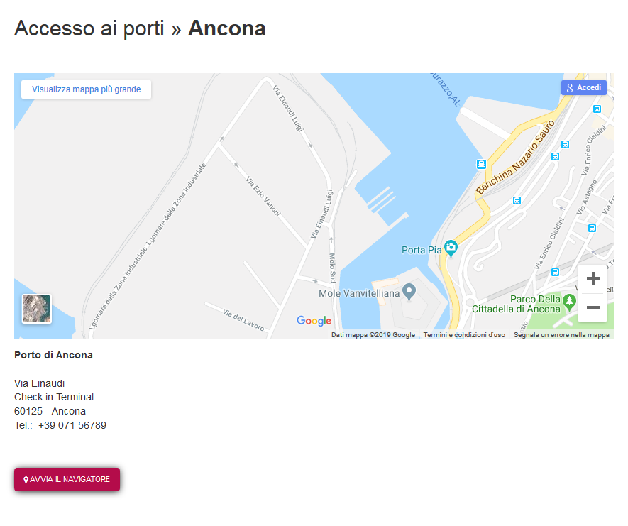 Accesso ai porti - Ancona