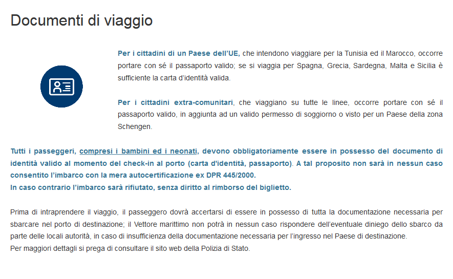 Documenti di viaggio