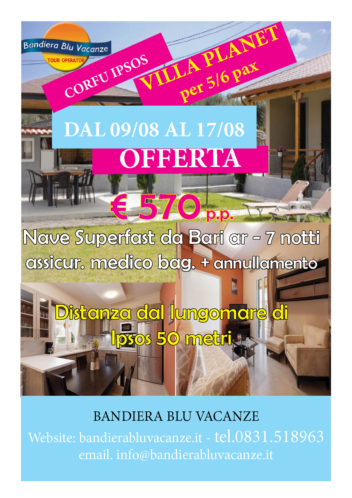 AGOSTO VILLA PLANET CORFU