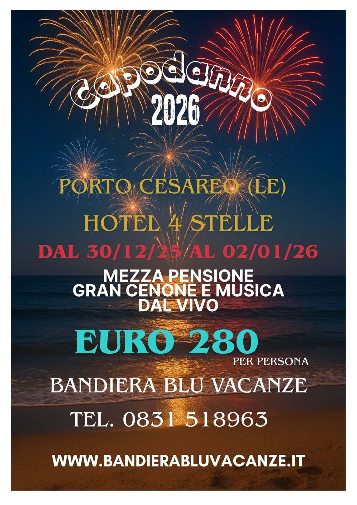 Capodanno Puglia Porto Cesareo LE